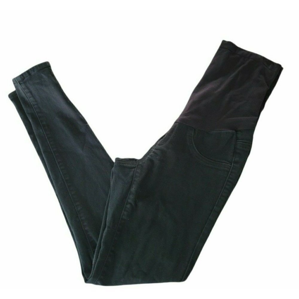 Motherhood Maternity Black Jean Jeggings High Bell
